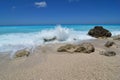 White sea foam of crashing waves Royalty Free Stock Photo