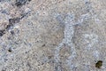 White Sea petroglyphs, plateau Royalty Free Stock Photo