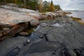 White sea shore