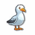 Seagull Cute Cartoon Swaddled Animal Free Vector