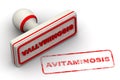 Avitaminosis. The seal Royalty Free Stock Photo