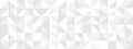 White seamless background of triangles in modern style, flat vector illustration. Royalty Free Stock Photo