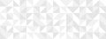 White seamless background of triangles in modern style, flat vector illustration. Royalty Free Stock Photo