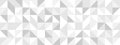 White seamless background of triangles in modern style, flat vector illustration. Royalty Free Stock Photo