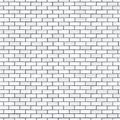 White seamless brick wall, pattern stonework background Royalty Free Stock Photo