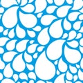 White seamless pattern with drops Royalty Free Stock Photo