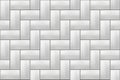 White seamless subway herringbone tile pattern. Brick background Royalty Free Stock Photo