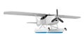 White Seaplane Isolated