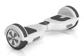 White self-balancing scooter, 3D rendering