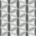 White shaded abstract geometric pattern. Origami paper style. 3D rendering background Royalty Free Stock Photo