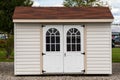 white shed garden shed white wooden outdoors beautiful door