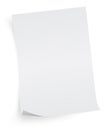 White sheet of paper Royalty Free Stock Photo