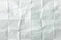 White sheet of paper folded. Crushed and folded white sheet of old paper. Note paper. Wrinkled paper Royalty Free Stock Photo