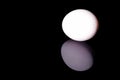 White shell eggs isolated on black background Royalty Free Stock Photo