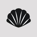 Minimalistic Shell Icon And Vector In The Style Of Aaron Siskind