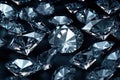 White shiny diamonds gemstone closeup background