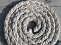 White ship rope Royalty Free Stock Photo