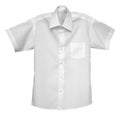 White shirt isolated on the white Royalty Free Stock Photo