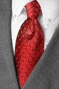 White Shirt Suit Coat and Red Tie for Dressing up or Business Royalty Free Stock Photo