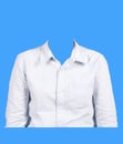 white shirt women Shirts for work. Picture on blue background for montage