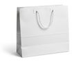 White shopping bag isolated on white background Royalty Free Stock Photo