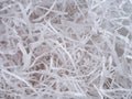 A white shredded wrapping paper background Royalty Free Stock Photo