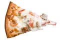 White Sicilian Pizza Slice Royalty Free Stock Photo