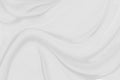 White silk cloth fabric wave overlapping with light and shadow. Royalty Free Stock Photo