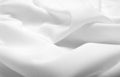 White silk fabric with wave Royalty Free Stock Photo