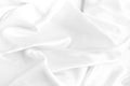 White silk texture luxurious satin for abstract background. beautiful white fabric