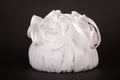 White silky bridal handbag. Bridal accessories