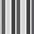 White silver chevron vertical striped inside black silver vertic