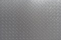 White silver industrial wall diamond steel pattern background Royalty Free Stock Photo