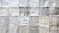White And Silver Paper Wall A Fragmented Advertising Art Collage