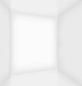 White simple empty room interior Royalty Free Stock Photo