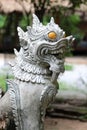 White singha statue Royalty Free Stock Photo
