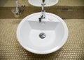 White sink