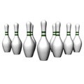 White size of bowling
