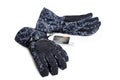 White ski gloves, with clipping path Royalty Free Stock Photo