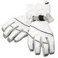 White ski gloves, with clipping path Royalty Free Stock Photo