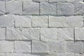 White slate brick stone tile grunge wall rustic texture background Royalty Free Stock Photo