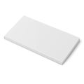 White slim cardboard box template