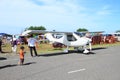 White small airplane on Airshow