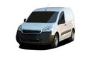 White small delivery van, front view. Royalty Free Stock Photo
