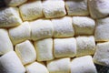 White small marshmallow close view Royalty Free Stock Photo