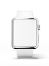 White smart watch