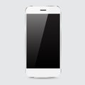 White smartphone vector design