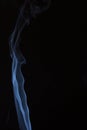 White smoke against black background Royalty Free Stock Photo