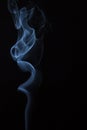 White smoke against black background Royalty Free Stock Photo