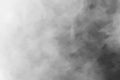 White smoke on a black background Royalty Free Stock Photo